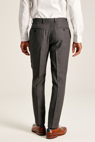 Joules Neutral Textured Suit Trousers