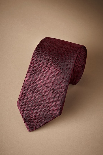 Burgundy Red Signature Made In Italy Tie