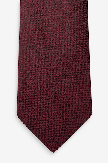 Burgundy Red Signature Made In Italy Tie