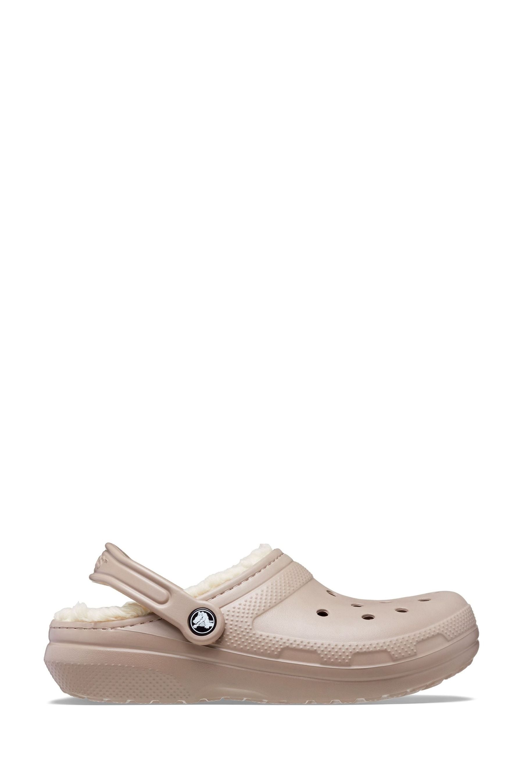 Brown fur shop lined crocs