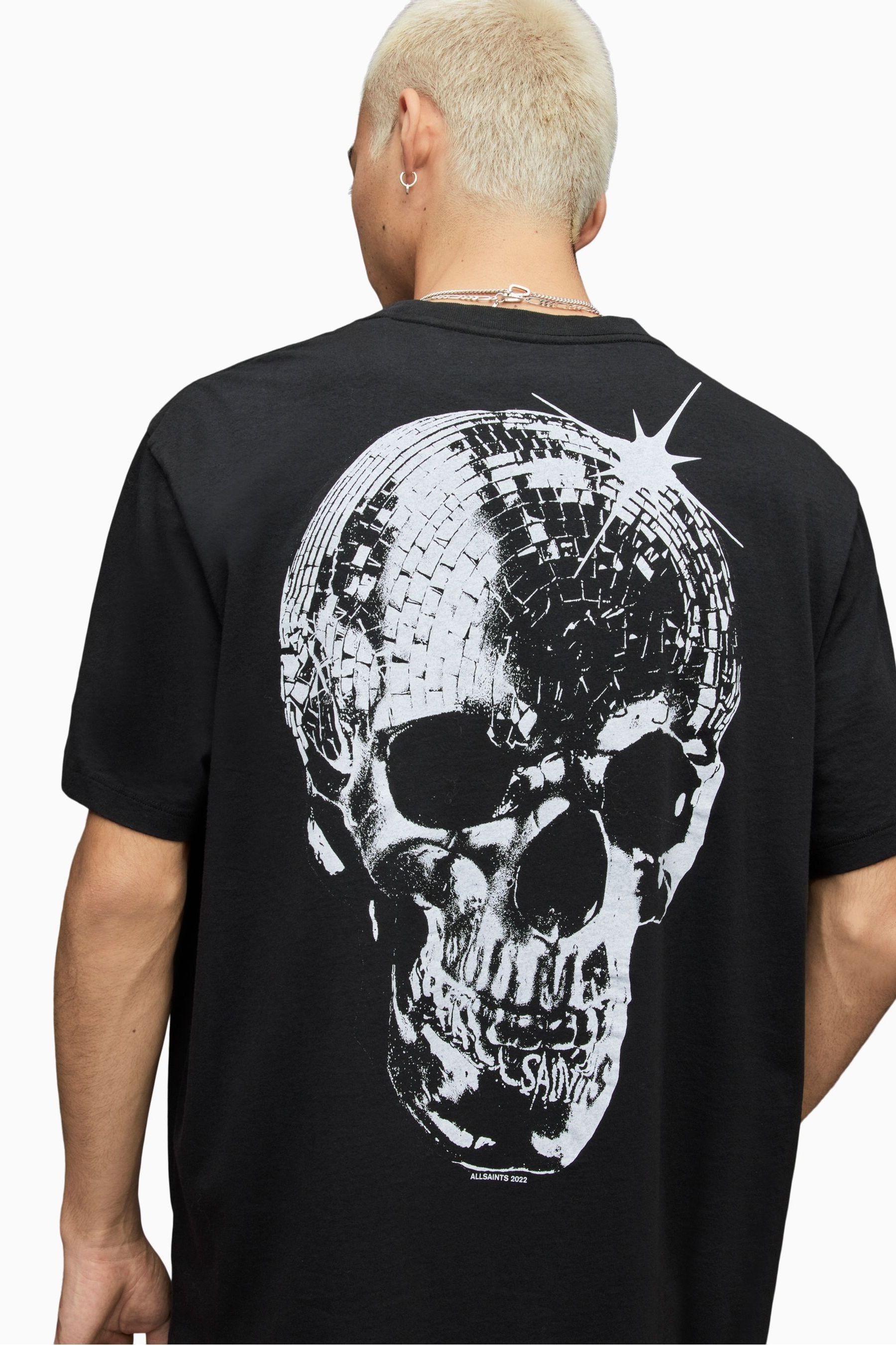 All saints skull t shirt clearance