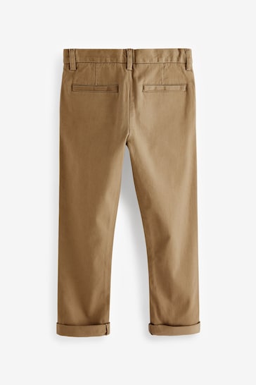 Neutral Regular Fit Stretch Chino Trousers (3-17yrs)