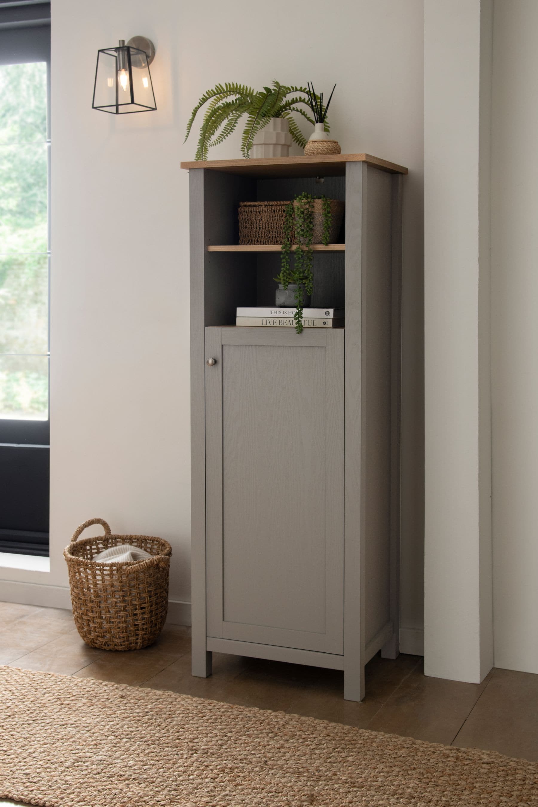 Dove Grey Malvern Dove Malvern Dove Slim Shoe Storage Cabinet
