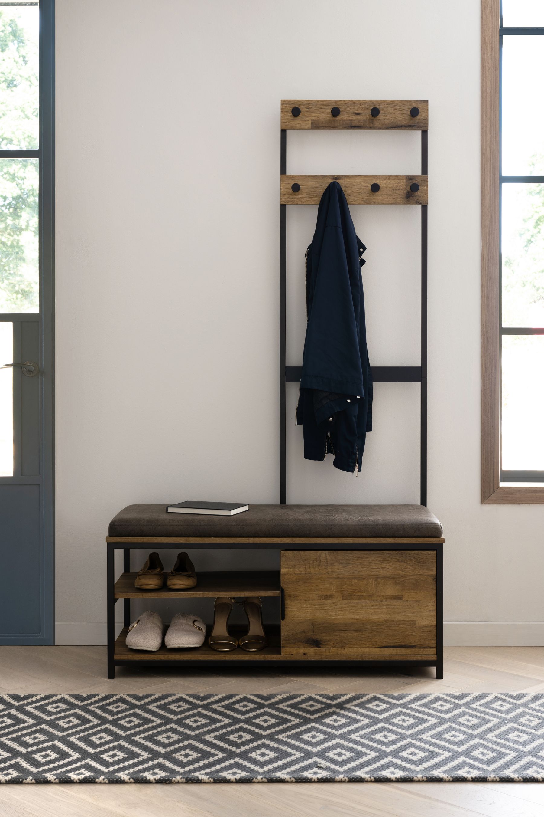 Coat hook and bench best sale