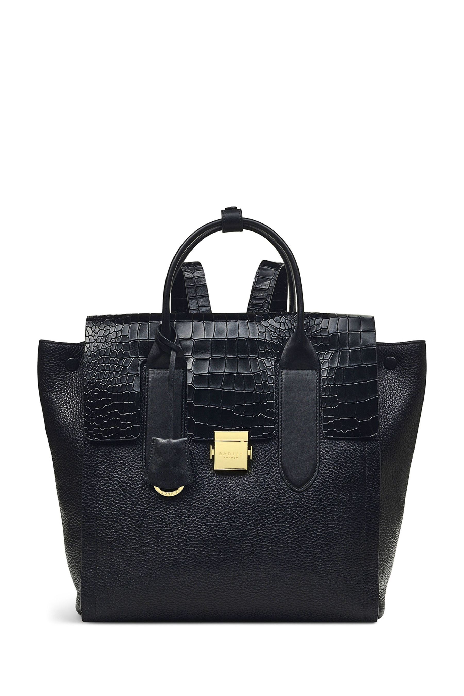 Faux croc discount backpack