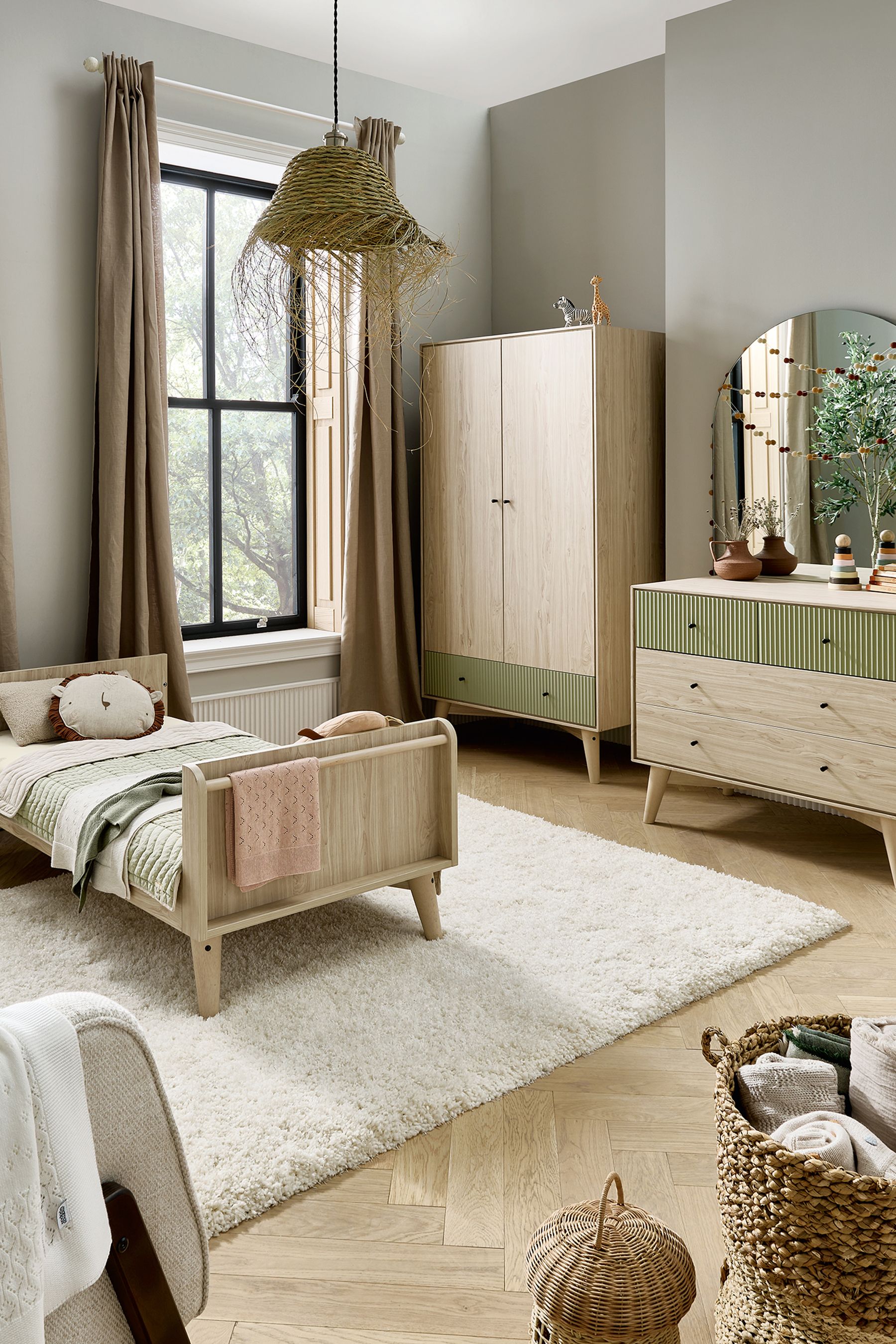 Buy Mamas & Papas Natural Olive Coxley 3 Piece Furniture Set from the