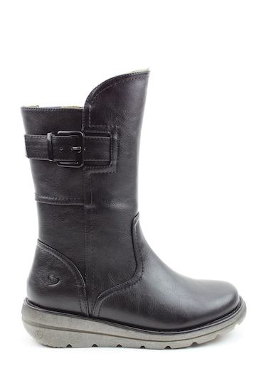 Heavenly Feet Water Resistant Veneto Style Black Boots