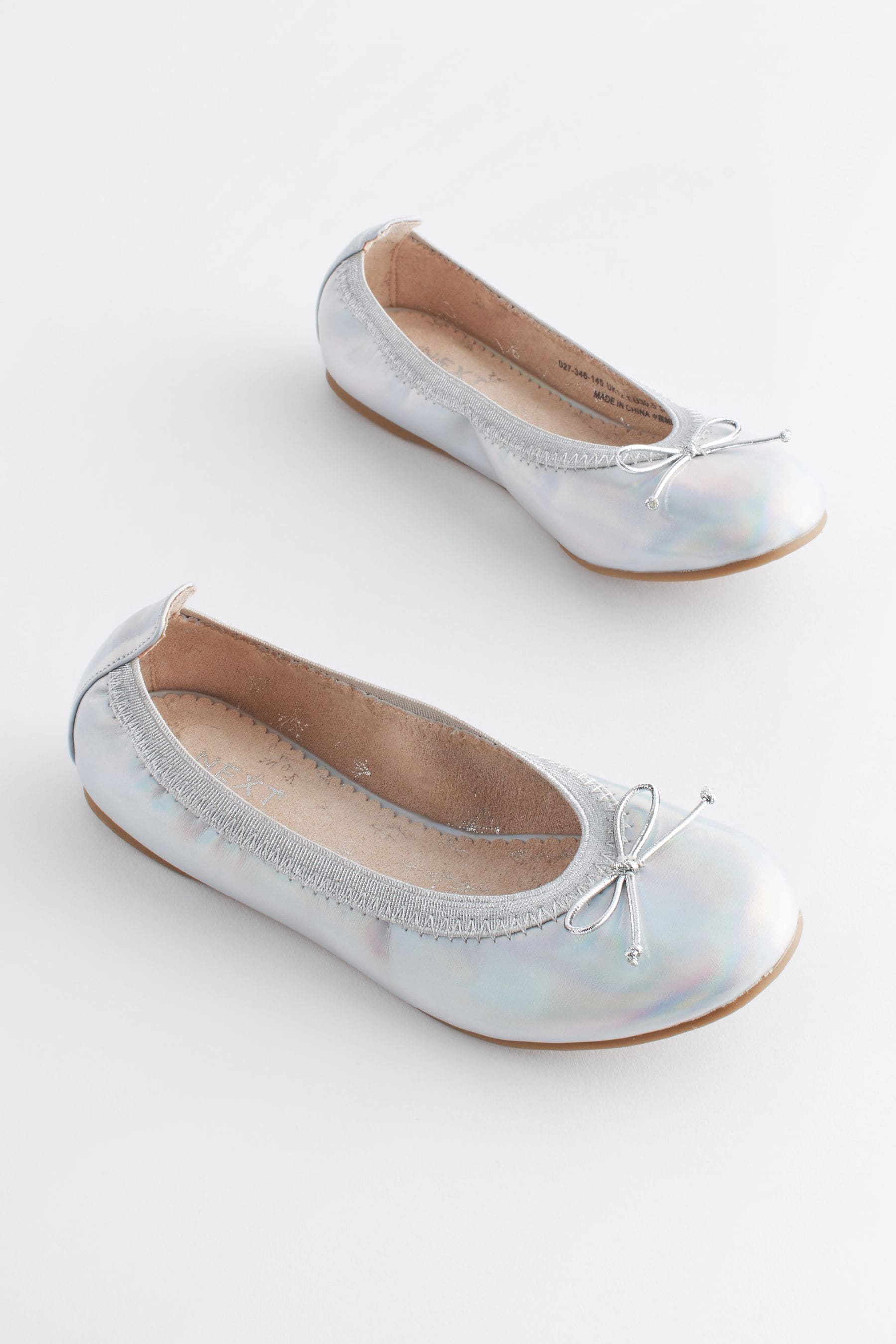 Silver ballerina outlet flats