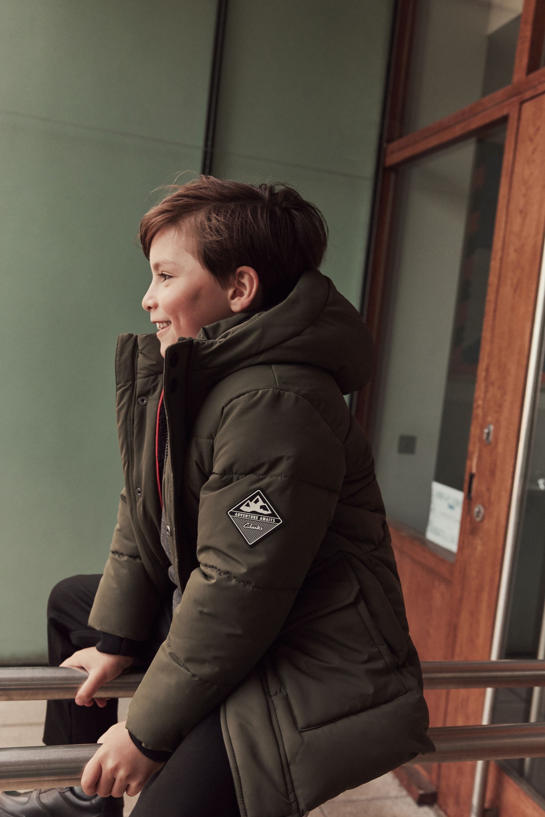 Buy Clarks Khaki Green Boys Padded Coat from the Next UK online shop