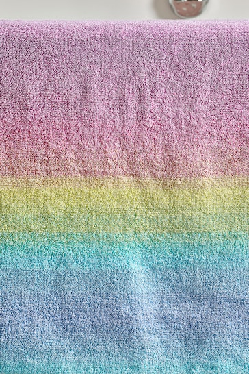 Rainbow Ombre Stripe 100% Cotton Towel