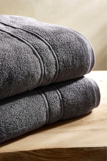 Charcoal Grey Supersoft Towels 100% Cotton