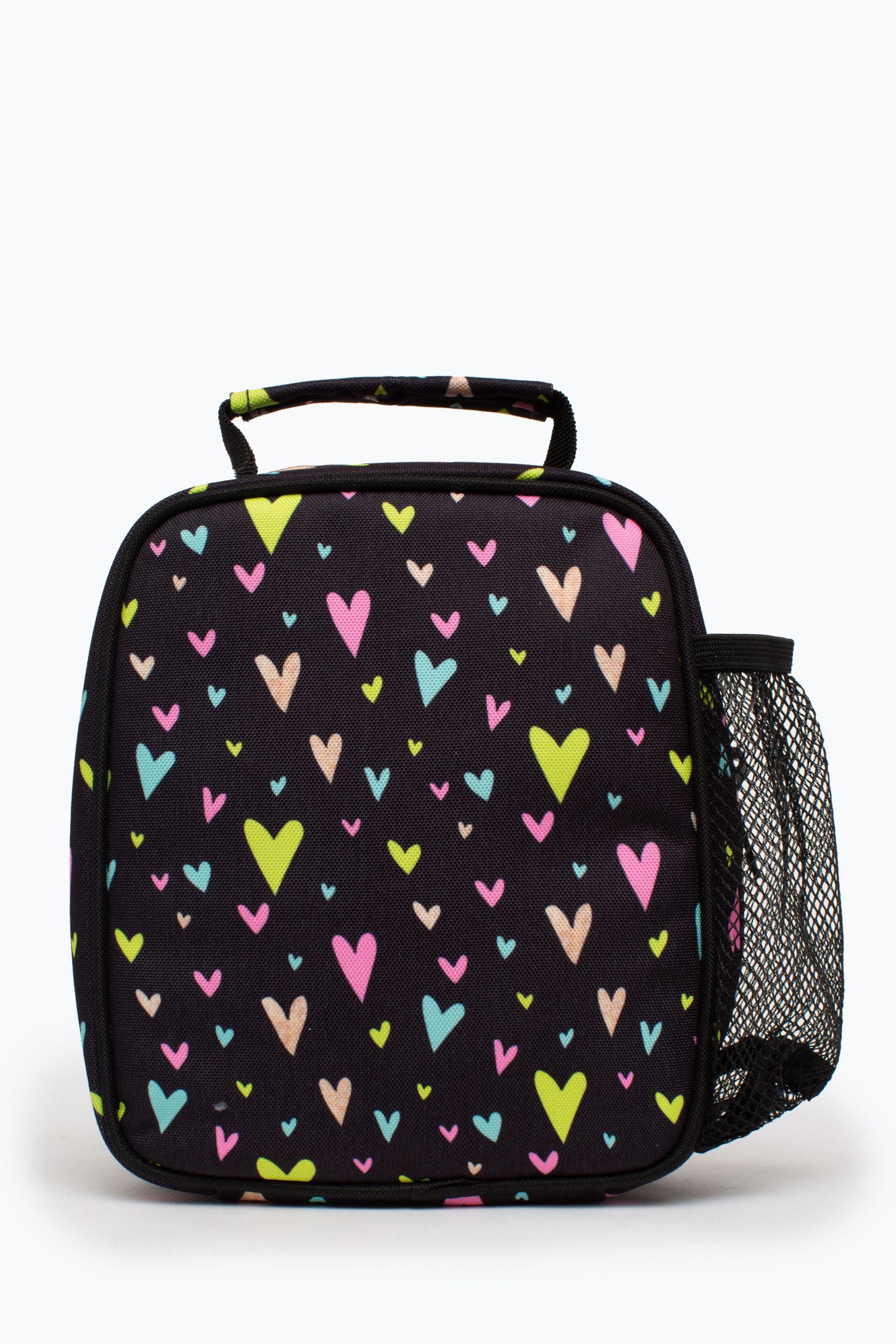 Buy Hype. Multi Heart Gold Glitter Overlay Black Lunch Box from