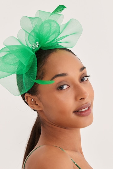 Green Fascinator Headband