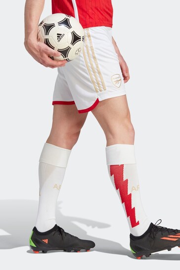 adidas White Arsenal 23/24 Home Shorts