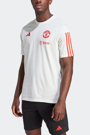 adidas White Manchester United Tiro 23 Training T-Shirt