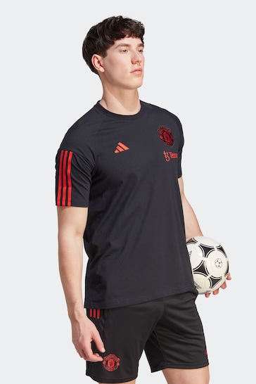 Buy adidas Black Manchester United Tiro 23 Training T-Shirt from the ...