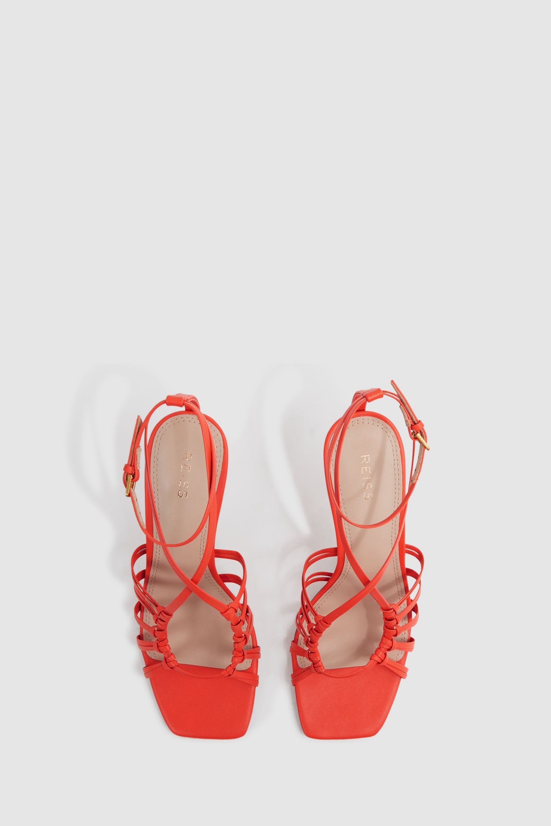 Coral lace up heels top