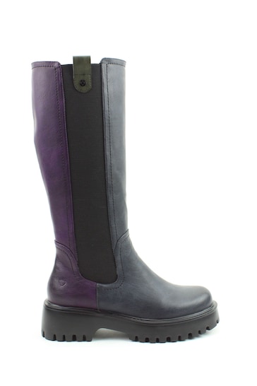 Heavenly Feet Ladies Purple Vegan Friendly High Boots