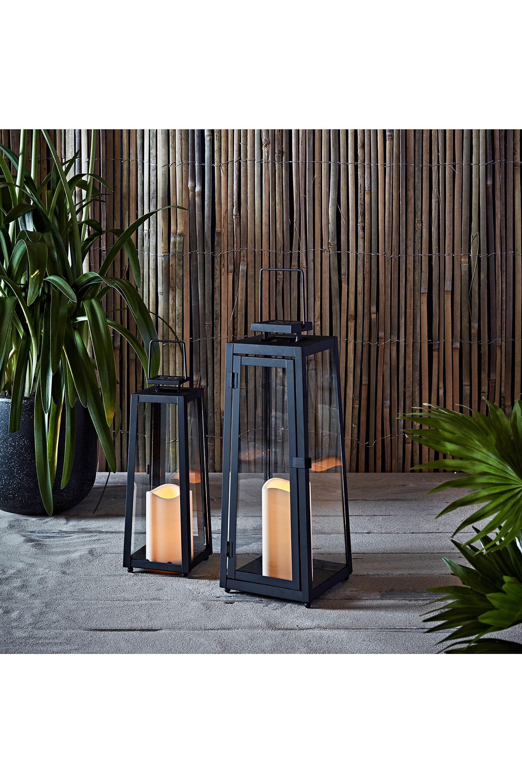 Next outdoor outlet lanterns