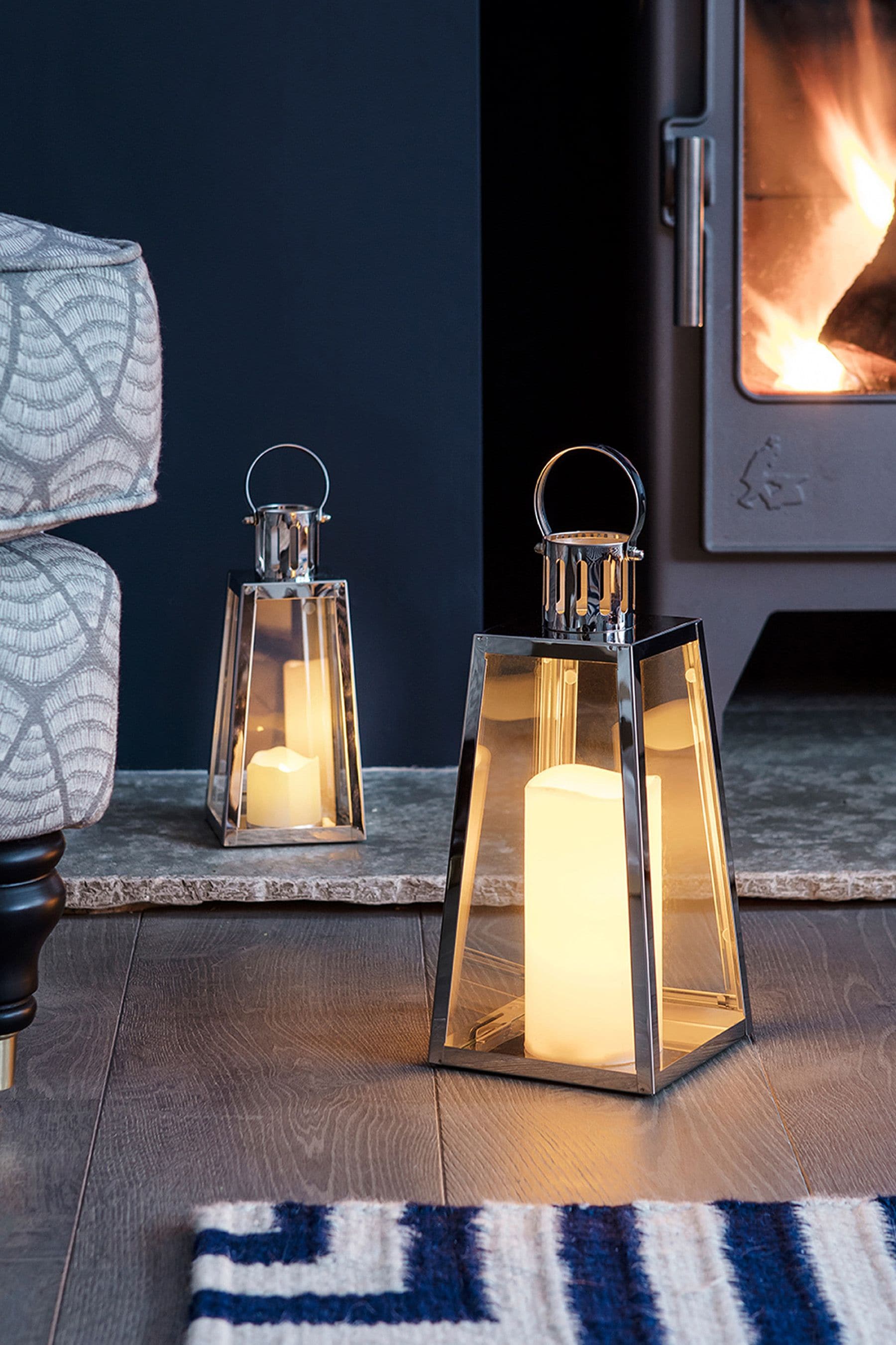 Battery operated shop candles for lanterns