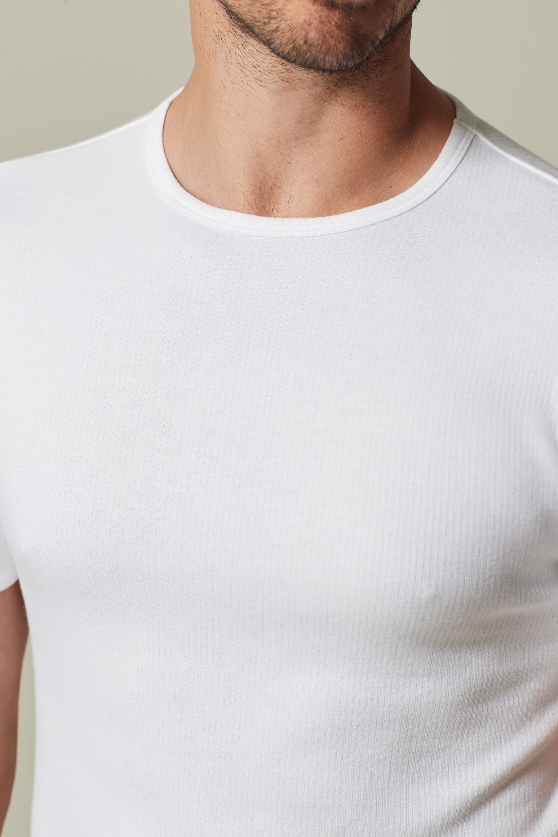 Mens white new arrivals thermal top