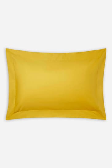 Jasper Conran London Yellow 300 TC Percale Organic Oxford Pillowcase
