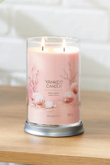 Yankee Candle Signature Large Tumbler Scented Candle, Pink Sands