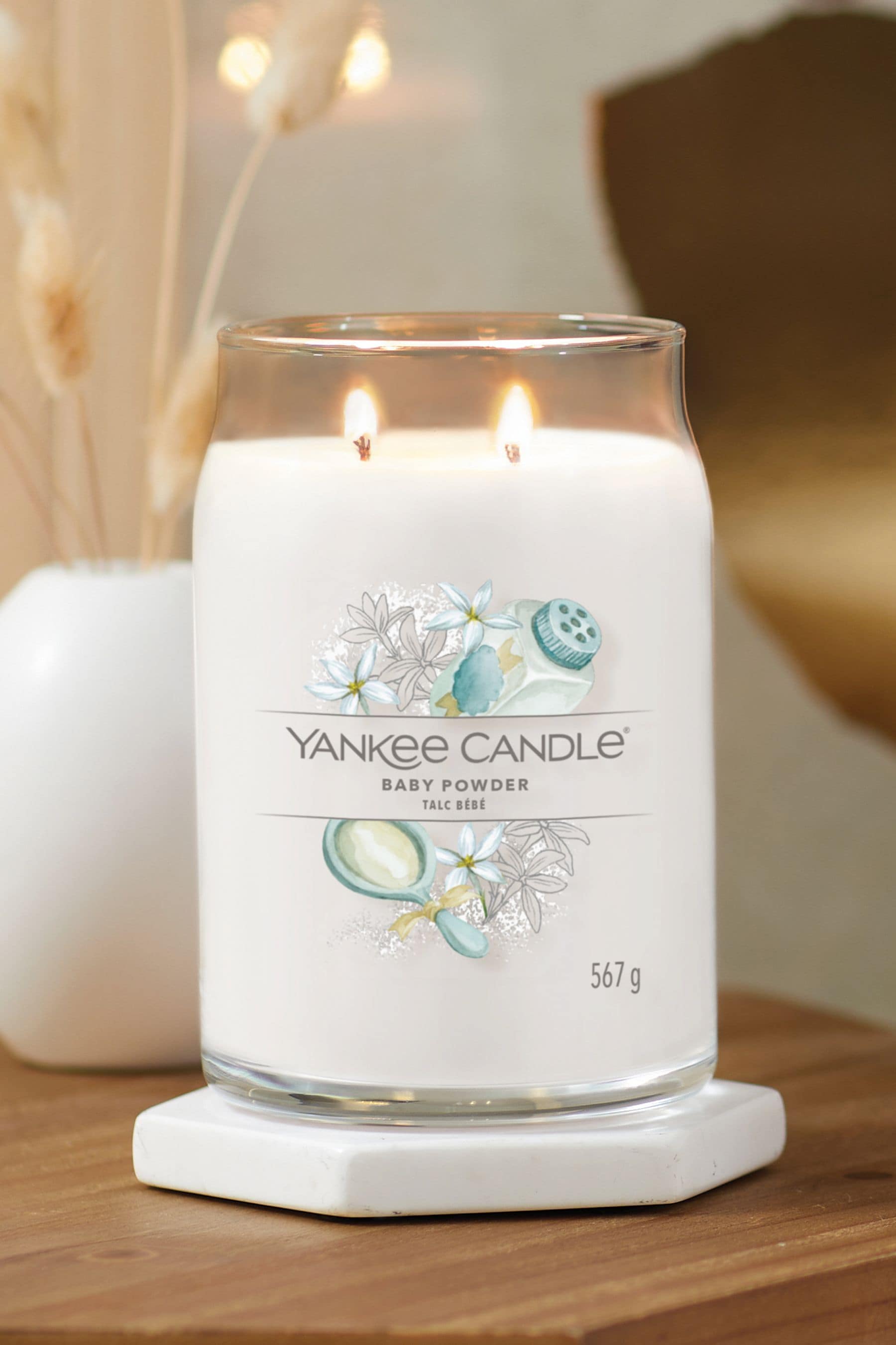 Baby cheap powder candle