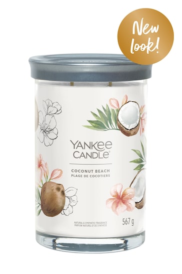 Yankee Candle Signature Large Tumbler Scented Candle, Coconut Beach