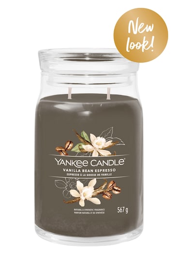 Yankee Candle Signature Large Jar Scented Candle, Vanilla Bean Espresso