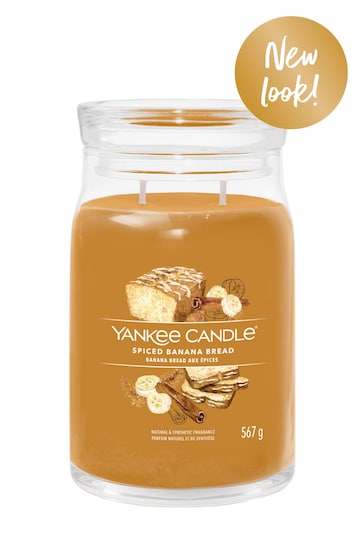 Yankee Candle Signature Large Jar Scented Candle, Spiced Banana Bread