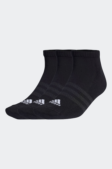 adidas Black Cushioned Low-Cut Socks 3 Pairs