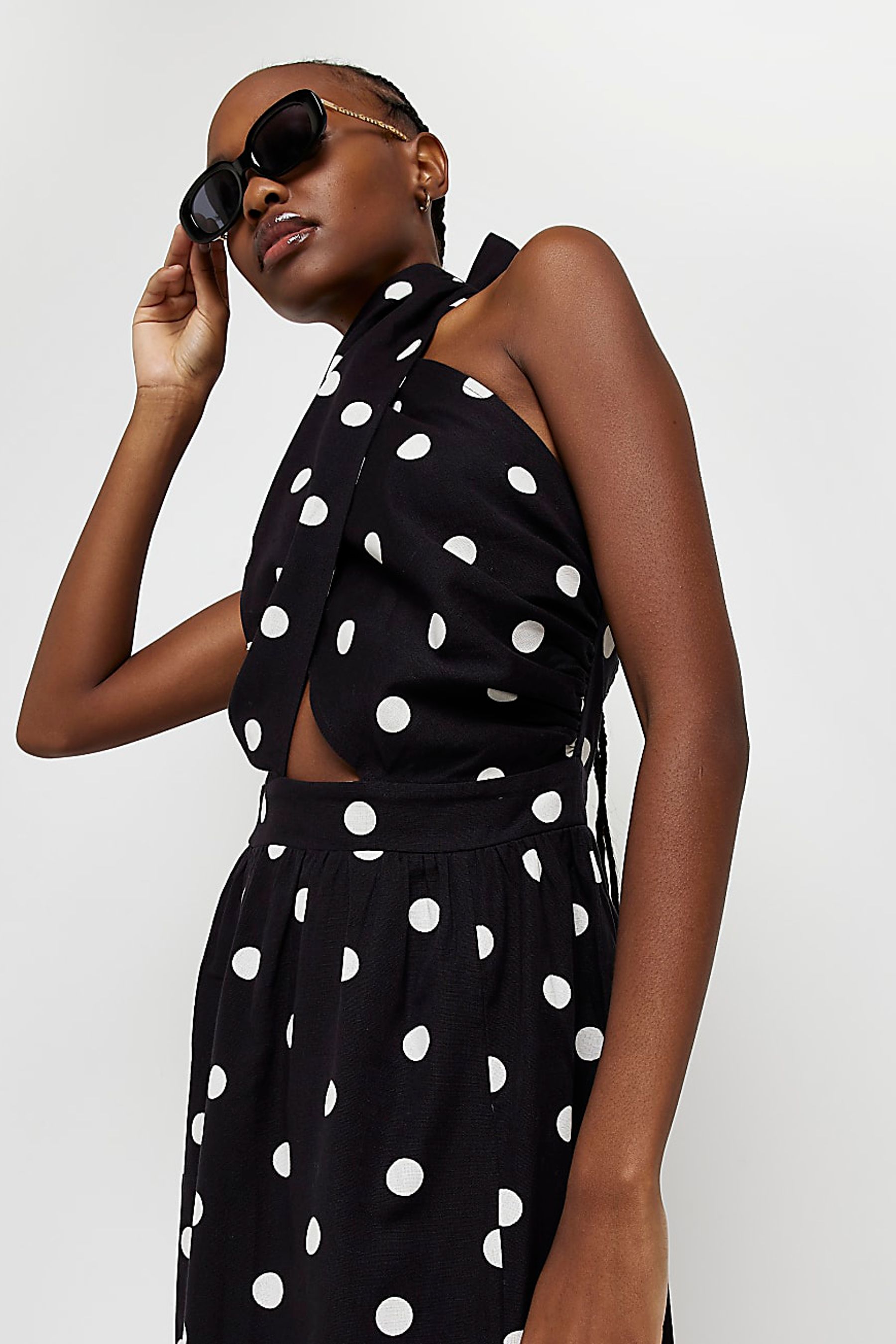 River island spotty jumpsuit outlet