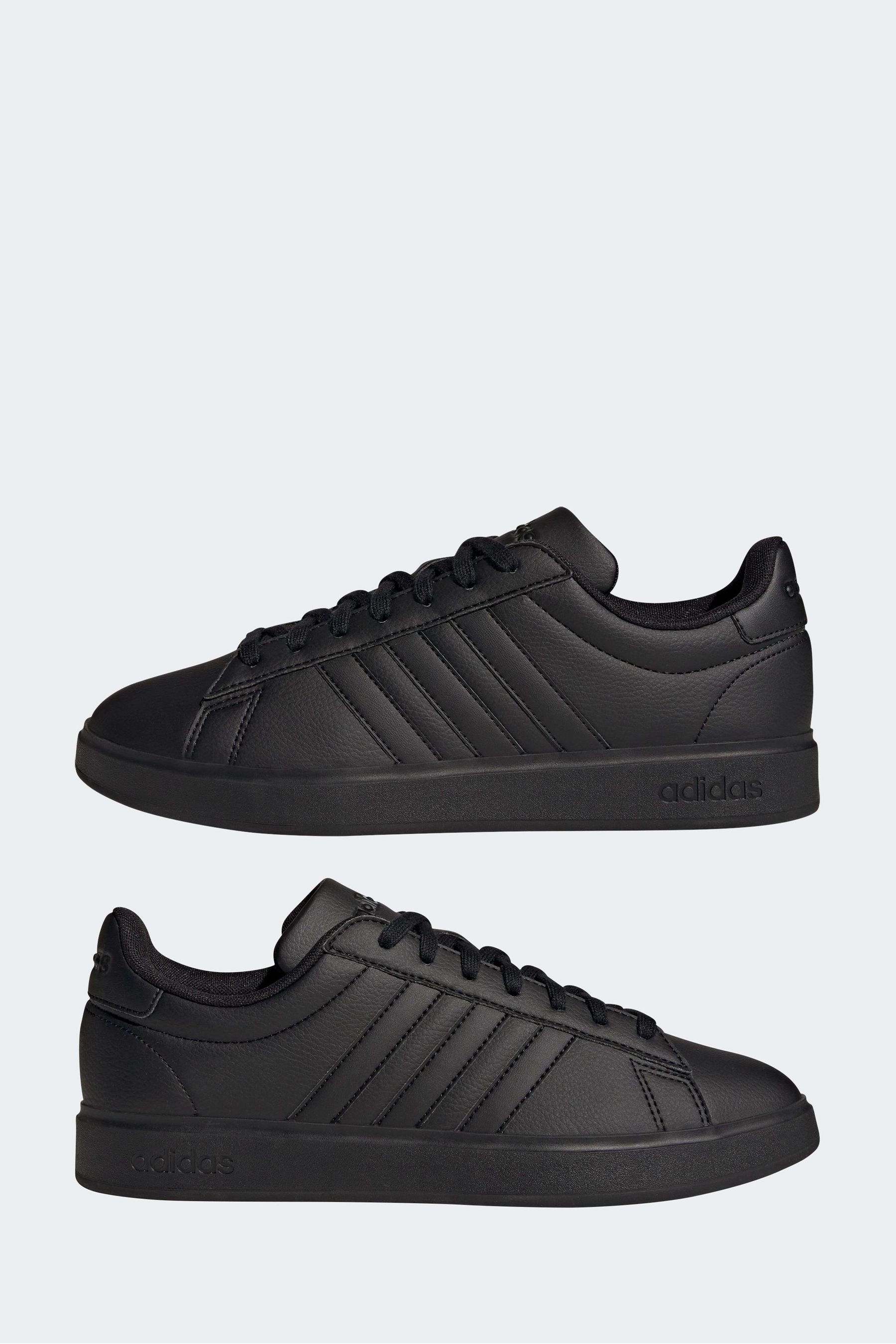 Adidas court star black hot sale