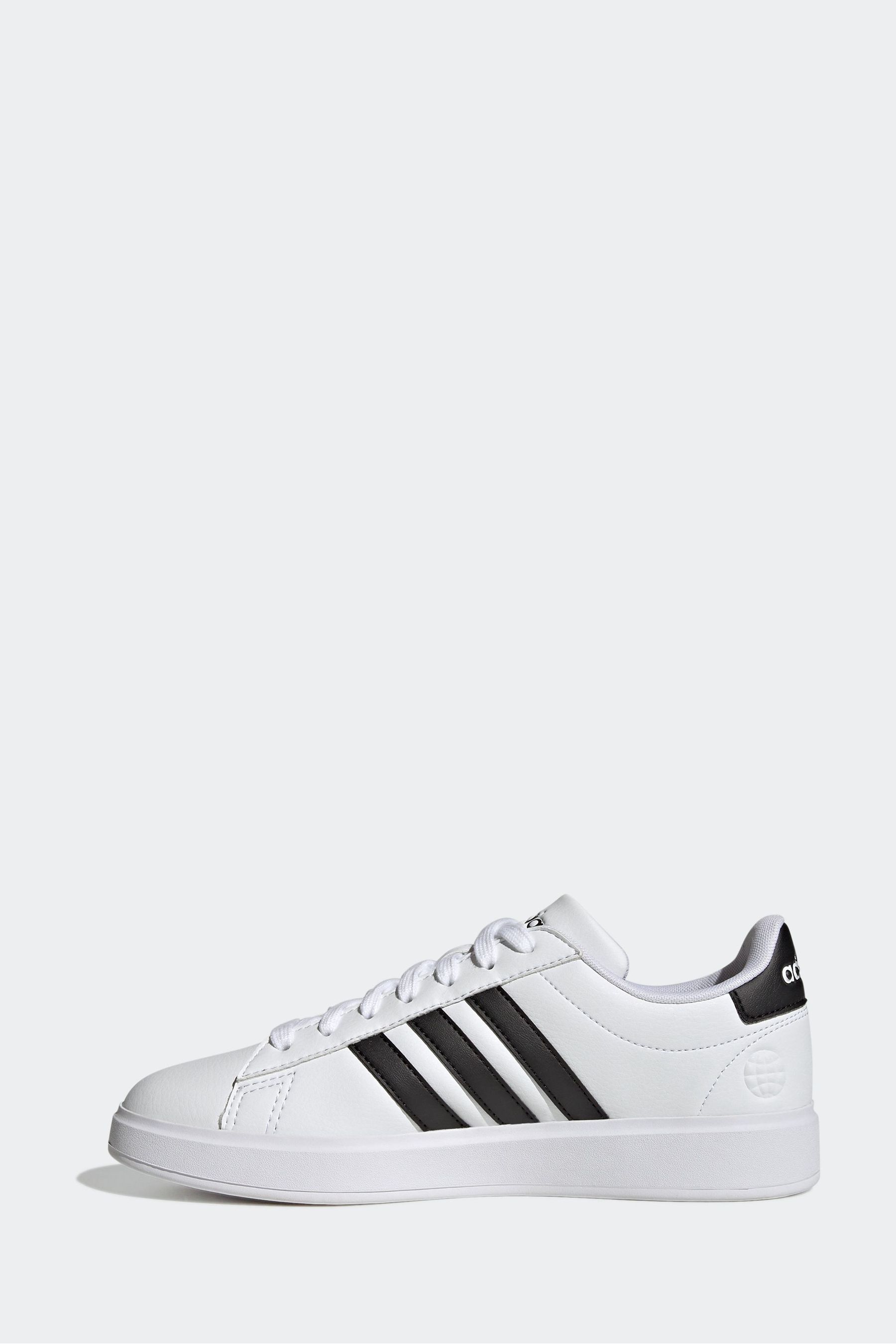 Buy adidas White Black Grand Court 2.0 Trainers from the Next UK