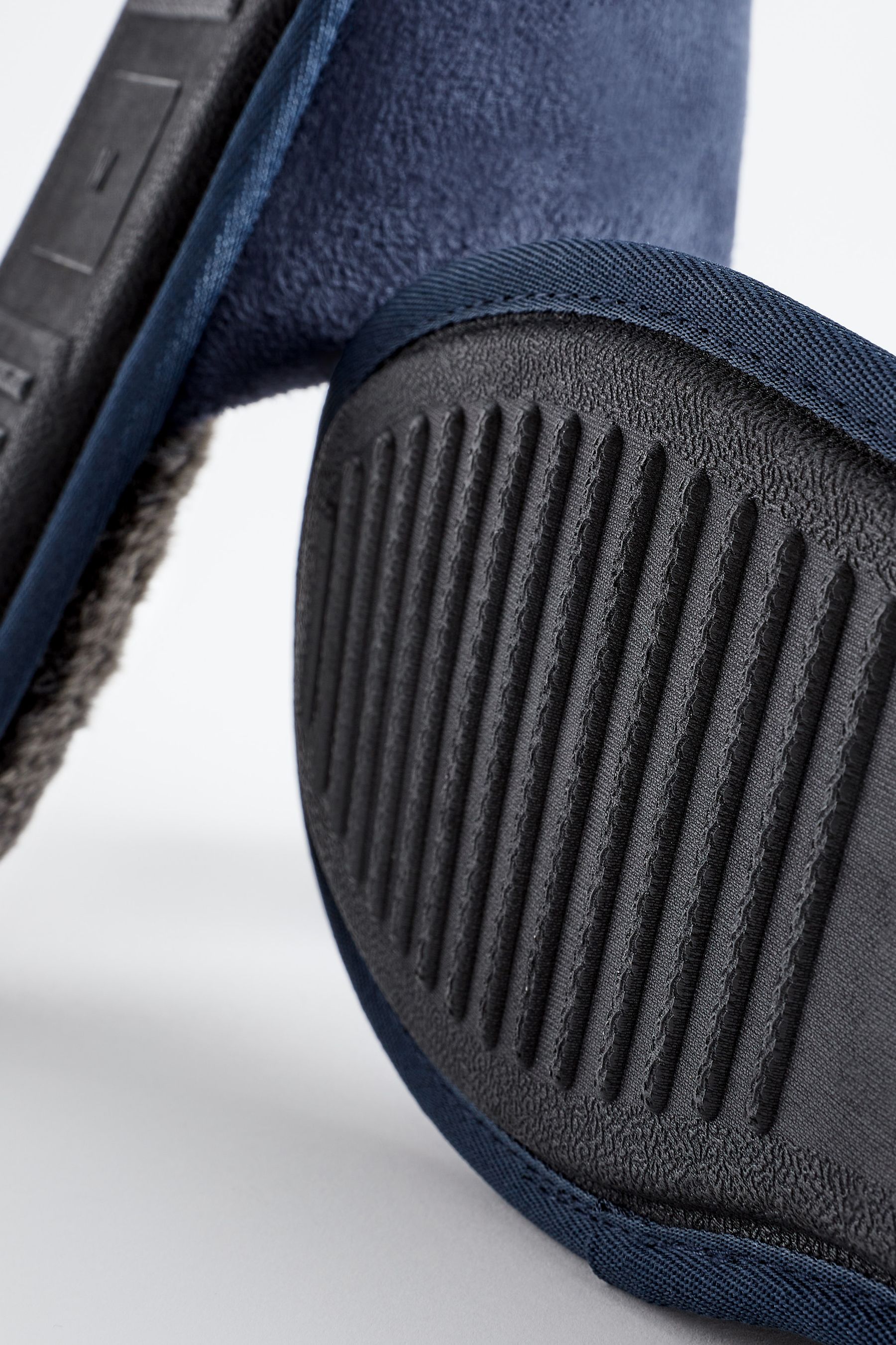 Buy Navy Blue Small Monogram Slippers from the Next UK online shop