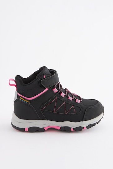 Black/Pink Waterproof Thermal Lined Hiker Boots