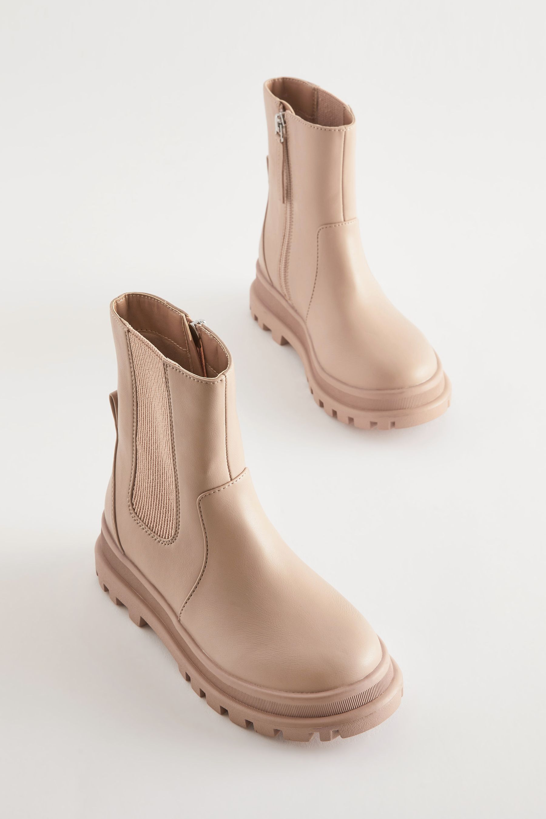 Buy Nude Pink Chunky Chelsea Sock Boots from the Next UK online shop