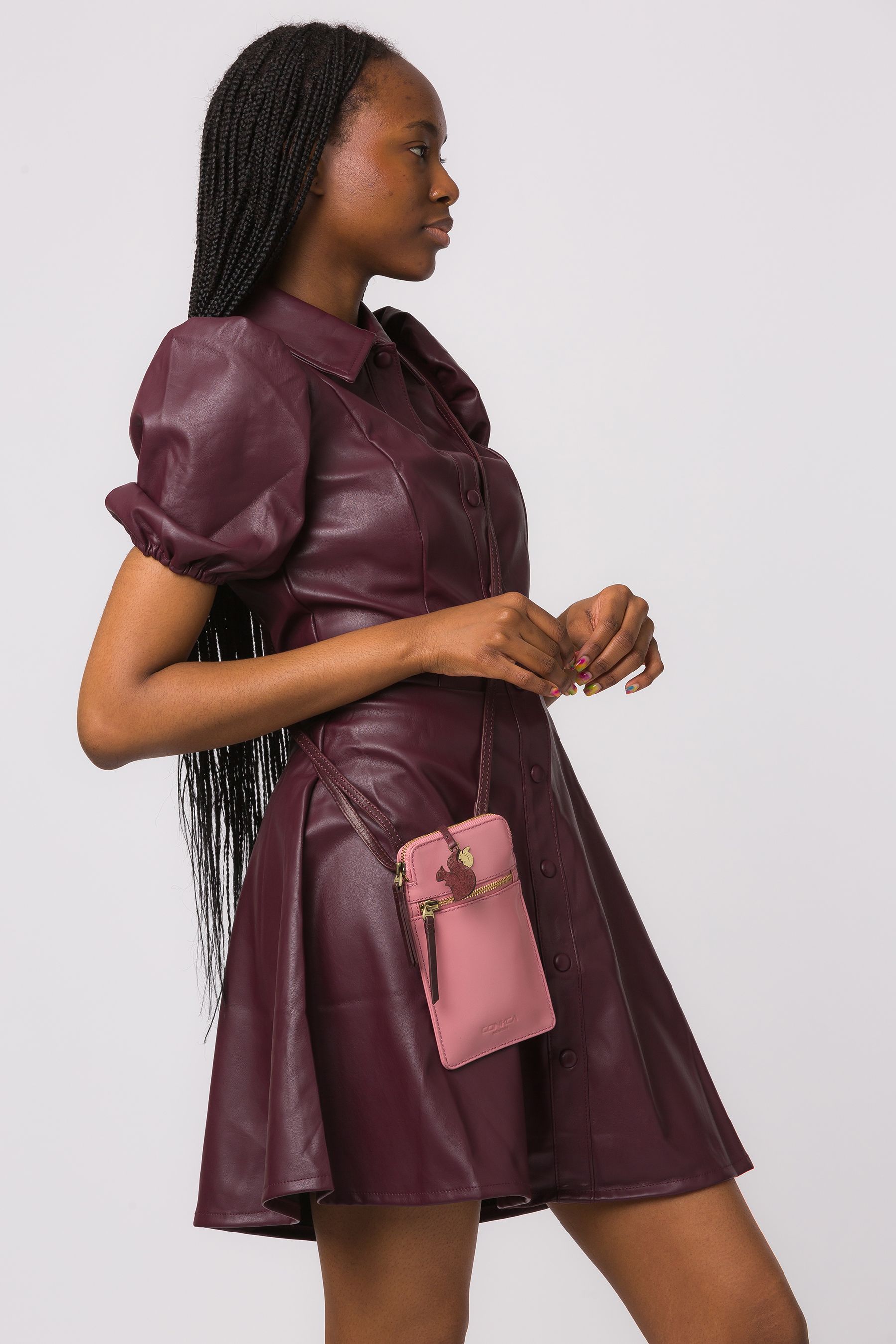 Buy Conkca Bambino Leather Cross Body Phone Bag from the Next UK