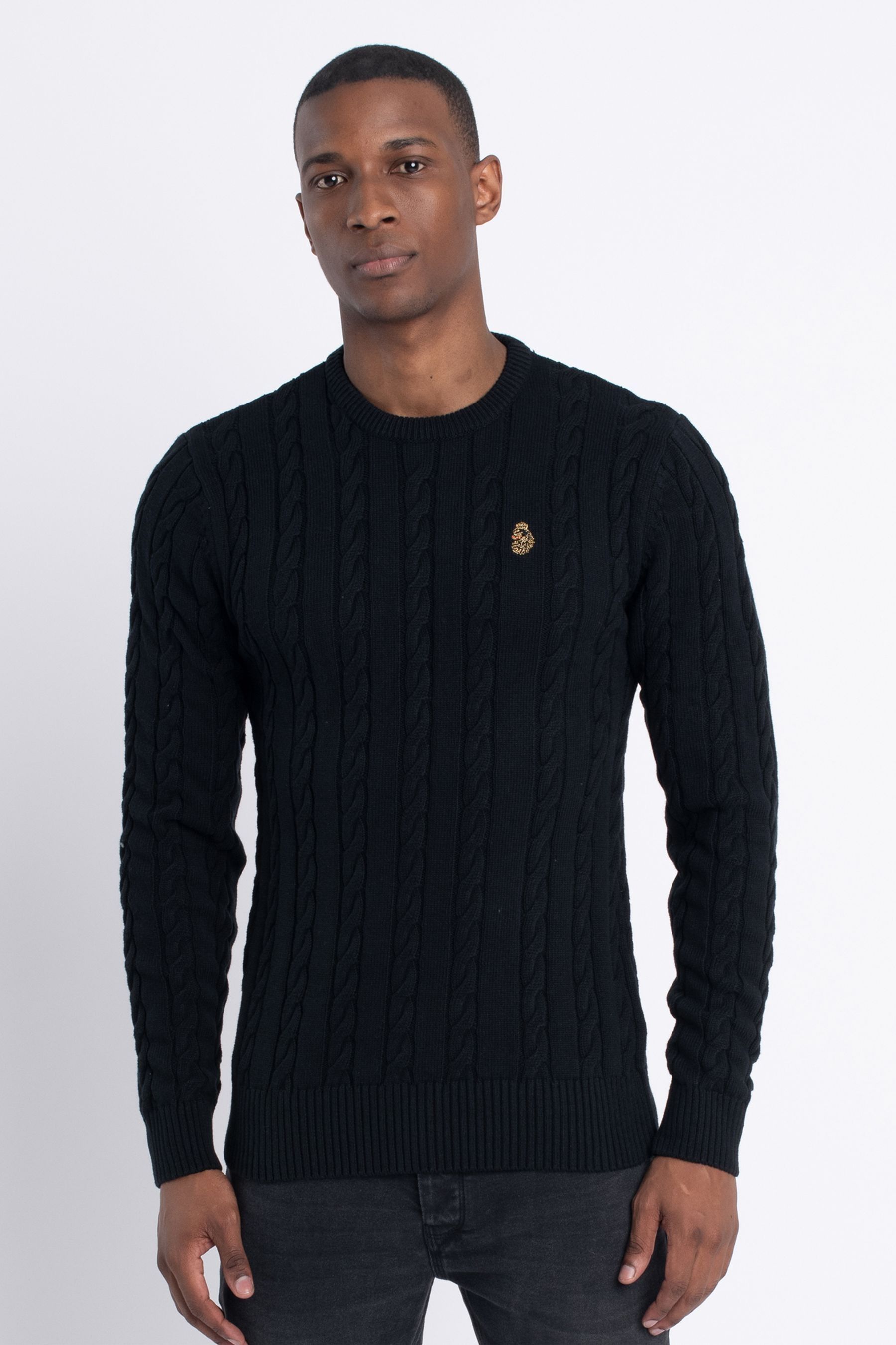 Luke 1977 on sale cable knit jumper