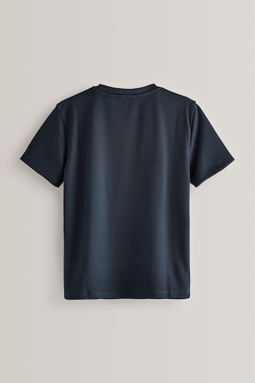 Navy Blue Sports T-Shirt (3-16yrs)