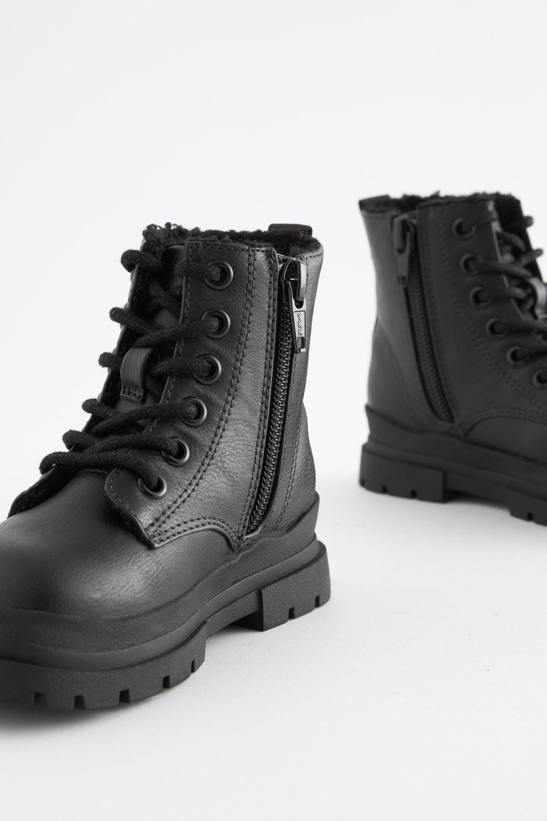 Next black deals lace up boots