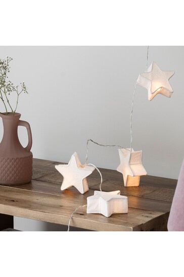 Buy Lights4fun Paper Star Battery Operated Fairy Lights from the Next ...