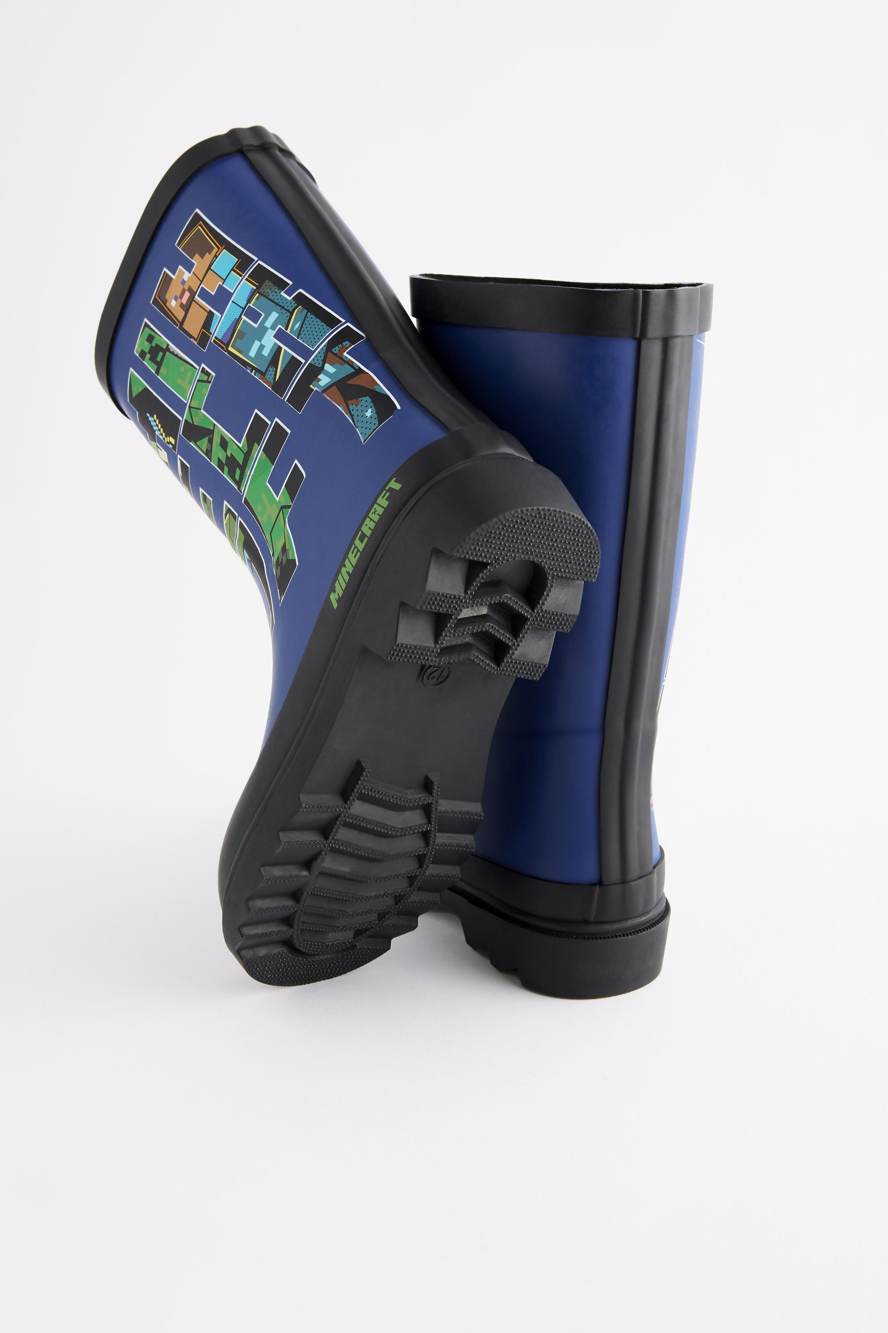 Buy Blue Miecraft Rubber Wellies from the Next UK online shop