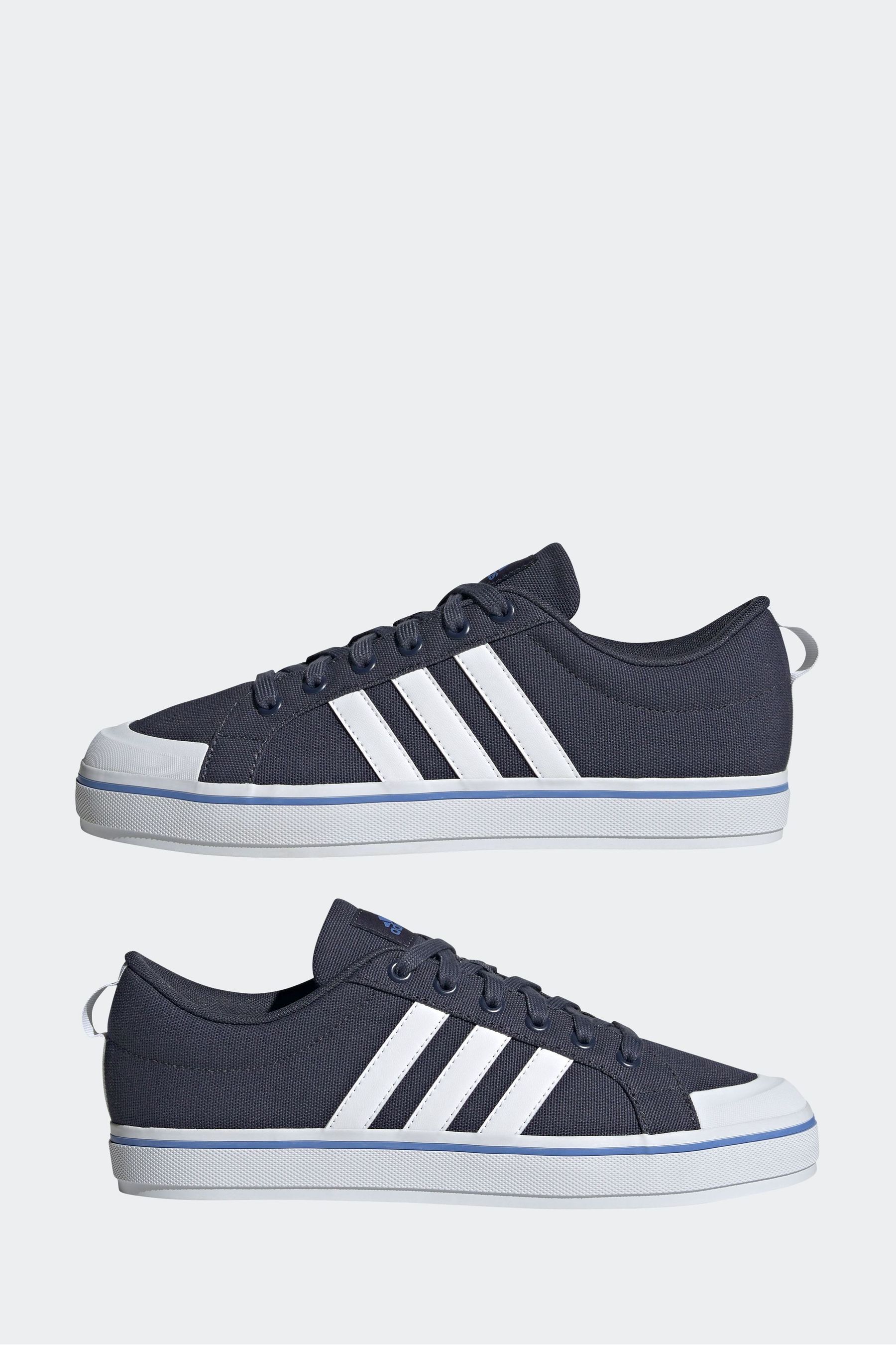 Adidas blue hotsell canvas shoes