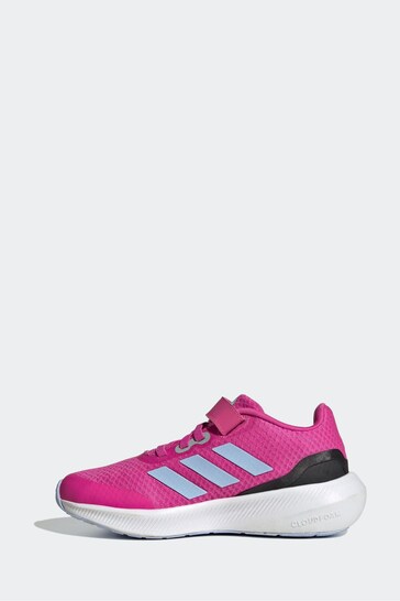 adidas Pink Sportswear Runfalcon 3.0 Elastic Lace Top Strap Trainers