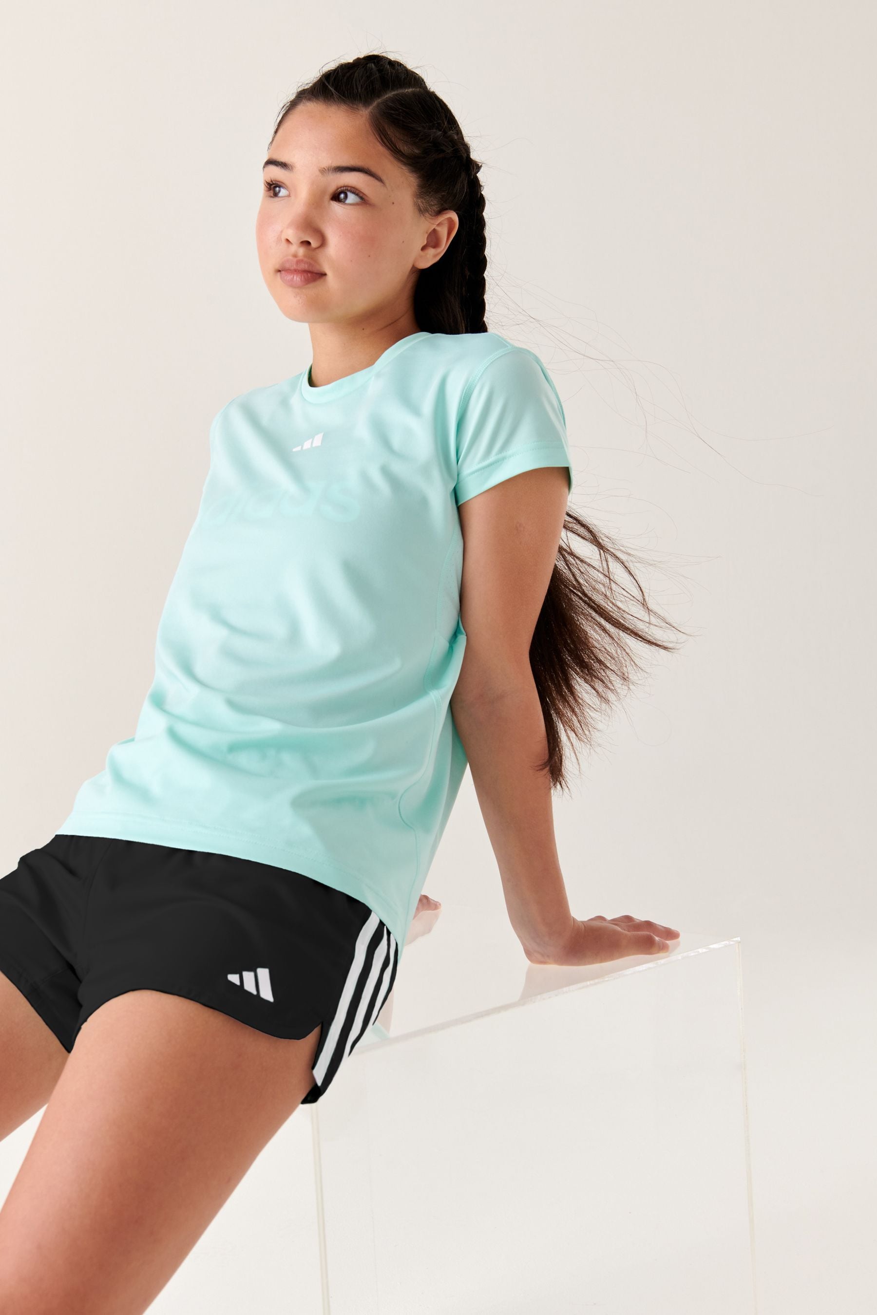 Buy adidas Black Sportswear Essentials Aeroready 3 Stripes Shorts from the Next UK online shop