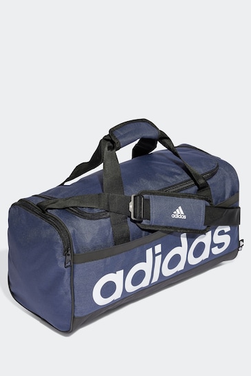 adidas Blue Linear Duffle Bag