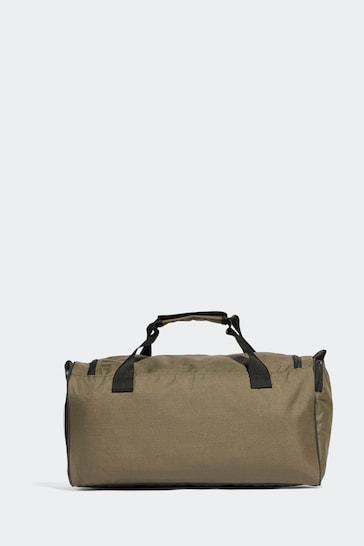 adidas Green Medium Essentials Linear Duffel Bag