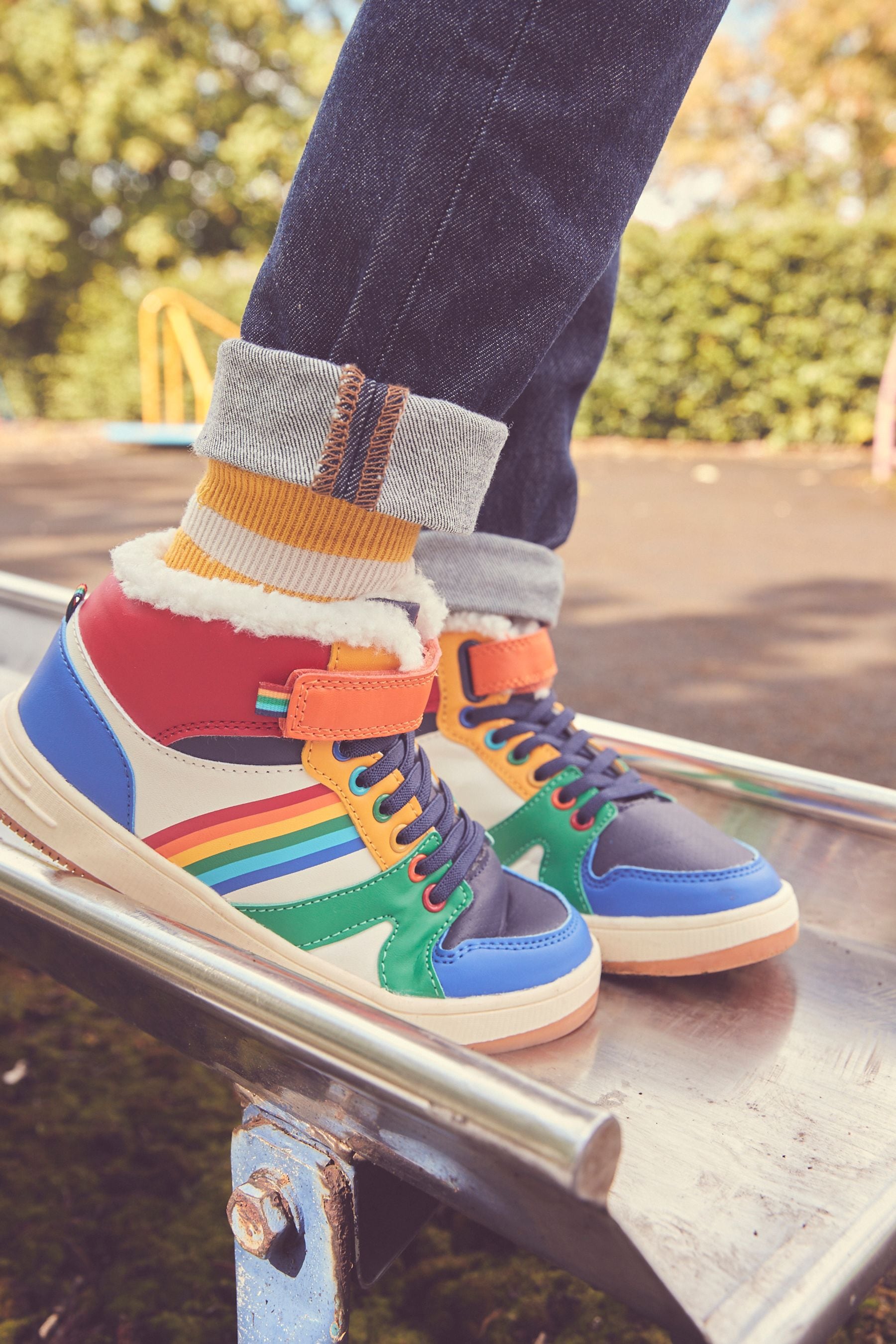 Gucci rainbow high tops clearance